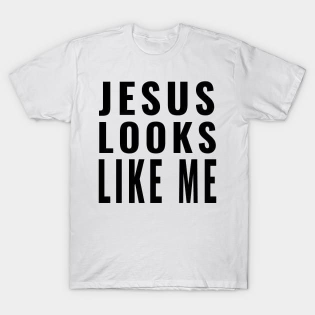 Jesus Looks Like Me 1990s Fashion T-Shirt by Little Duck Designs